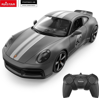 Makine me telekomande Rastar Porsche 911 Sport Classic, 1:16, 2.4GHz, gri