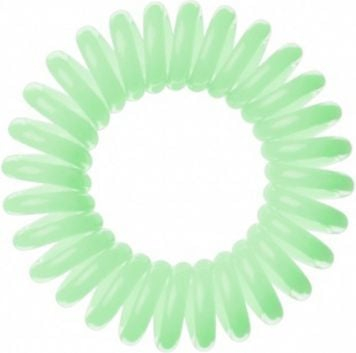 Llastik flokësh Invisibobble Forbidden Fruit, set 3 copë, spiral, jeshile e hapur