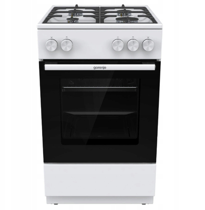 Shporet me gaz Gorenje GG5A10WFFM, 4 flakë, furrë 70L, i bardhë