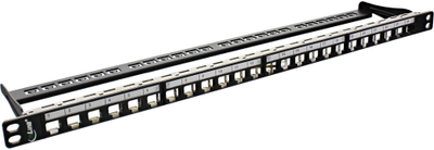 Patch panel InLine 76824C, 24 porta, 0.5U, 19", i zi