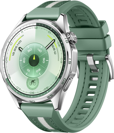 Паметен часовник Huawei Watch GT6, 46mm, екран 1.47\" AMOLED, GPS, зелен
