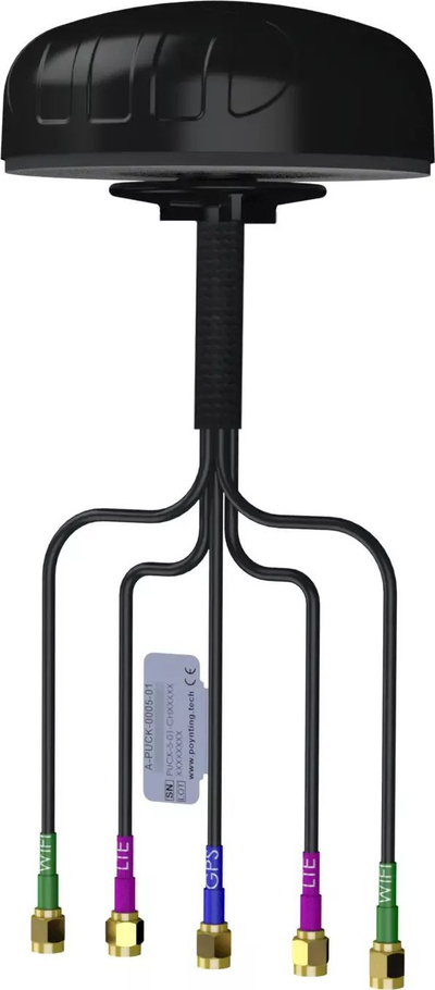 Antena Poynting PUCK-5, 5‑në‑1 LTE Wi‑Fi GPS, MIMO, e zezë