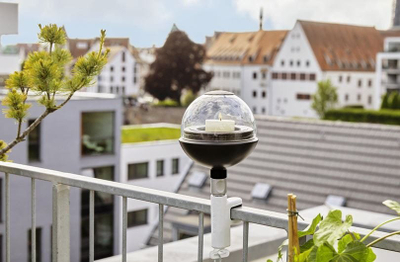 Mbajtëse për ballkon Gardena ClickUp 11410-20, montohet pa vegla, e bardhë