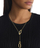 Qafore Calvin Klein Sculptural 35000442 Long Variable Gold Plated