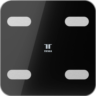 Peshore inteligjente Tesla Smart SC100, me Bluetooth, mban deri 180 kg, e zezë