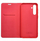 Kалфи книга Luna Book Carbon за Samsung S24 FE, ефект карбон, црвен