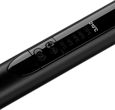 Ondulues flokësh BaByliss C455E, trup konik, deri 210°C, ngjyrë e zezë me bakër