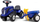 Traktor lodër New Holland FA280C, ride on me rimorkio, me vegla, blu