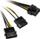 Përshtatës Akasa 4-Pol Molex an PCIe, 15cm, i verdhë