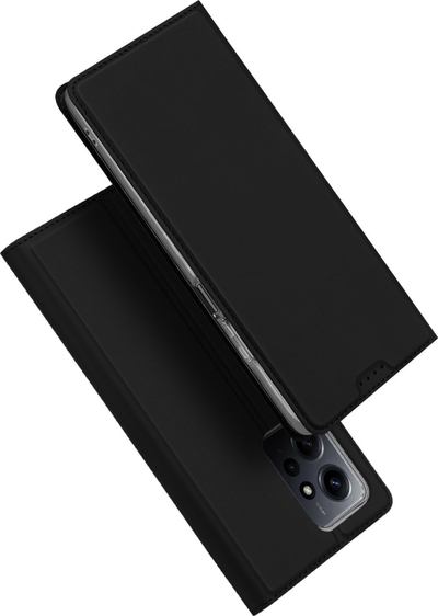 Këllëf telefoni Dux Ducis Skin Pro për Xiaomi Redmi Note 12, lëkurë PU, me mbajtëse dhe xhep karte, i zi