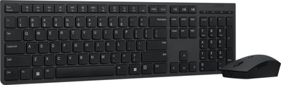 Set tastiere dhe mausi Lenovo Professional, pa tela, Bluetooth 2.4GHz, gri