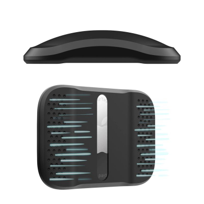 Mbështjellës magnetik Hurtel për Apple AirTag, aksesor për gjurmues, i zi