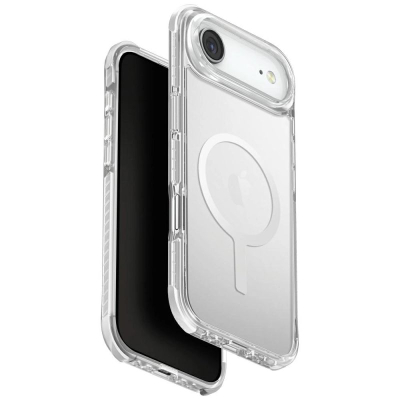 Kapak telefoni Uniq Combat, iPhone 17 Air, MagClick, transparent i bardhë