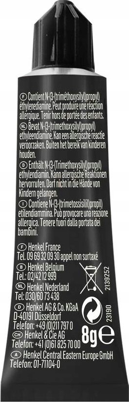 Универзален лепак Henkel Repair Extreme, 8g, проѕирен