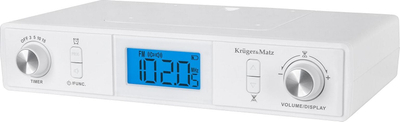 Radio kuzhine Kruger&amp;Matz KM0817, Bluetooth, montim nën dollap, e bardhë