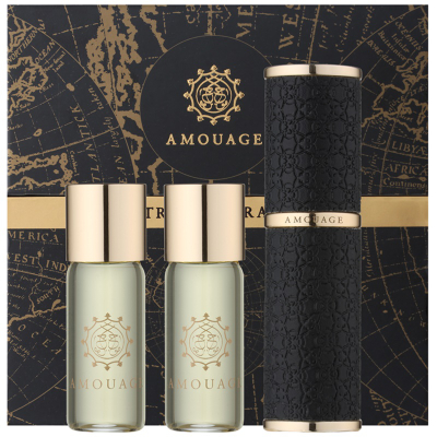 Сет парфем Amouage Jubilation EDP, 10ml, со 2 дополнувања, црн