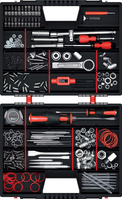 Organizues plastik Kistenberg NOR DUO, 49x39x13cm, 2 copë, i zi