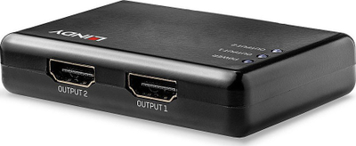 Ndarës HDMI Lindy 2 Port, 10.2 Gbps, 4K, i zi