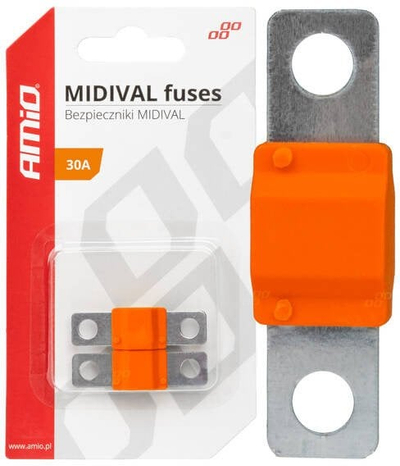 Siguresë MIDIVAL AMiO 03473, 30A, set 2 copë, portokalli