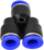 Автоматски воздушен спојник GEKO PU PE Y, 10mm, сина