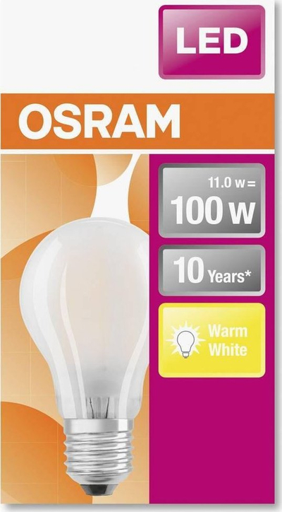 ЛЕД сијалица Осрам Classic A, 100W, филамент, мат бела
