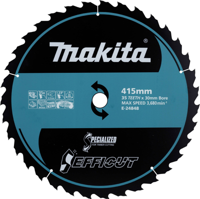 Disk sharrë rrethore Makita Specialized Efficut, 415mm, 35 dhëmbë, për dru