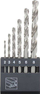 Set stërvitjesh metali Abraboro HSS GS DIN 338, 2–8 mm, 6 copë, gri