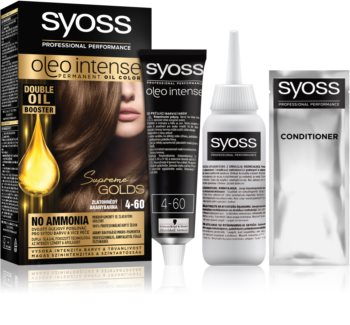 Ngjyrë për flokë Syoss Oleo Intense, 4.60 Gold Brown, 50 ml