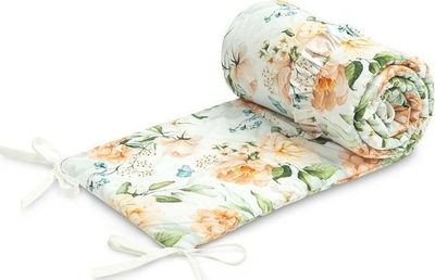 Mbrojtës krevat për bebe Petite Maison Peony, 120x60 cm, pambuk, rozë