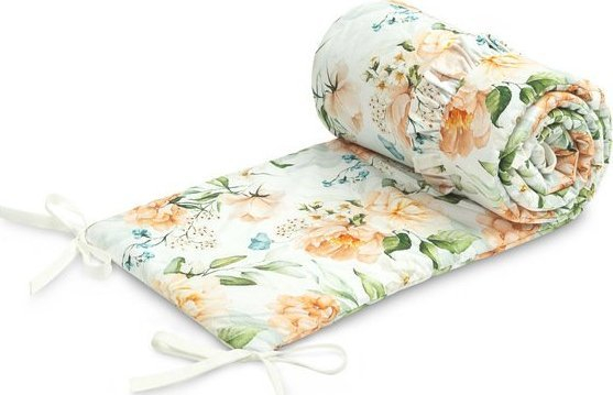 Mbrojtës krevati bebe Petite Maison Peony, 120x60 cm, pambuk, rozë
