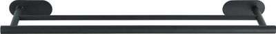 Mbajtëse peshqirësh Wenko Single Bar, çelik inox, e zezë