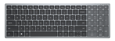 Tastierë Dell KB740, RF Wireless + Bluetooth, e zezë / e hirtë