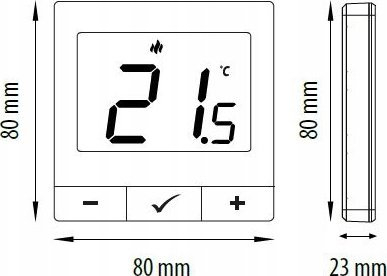 Termostat wireless Engo E25-BATW, ZigBee, me bateri, i bardhë