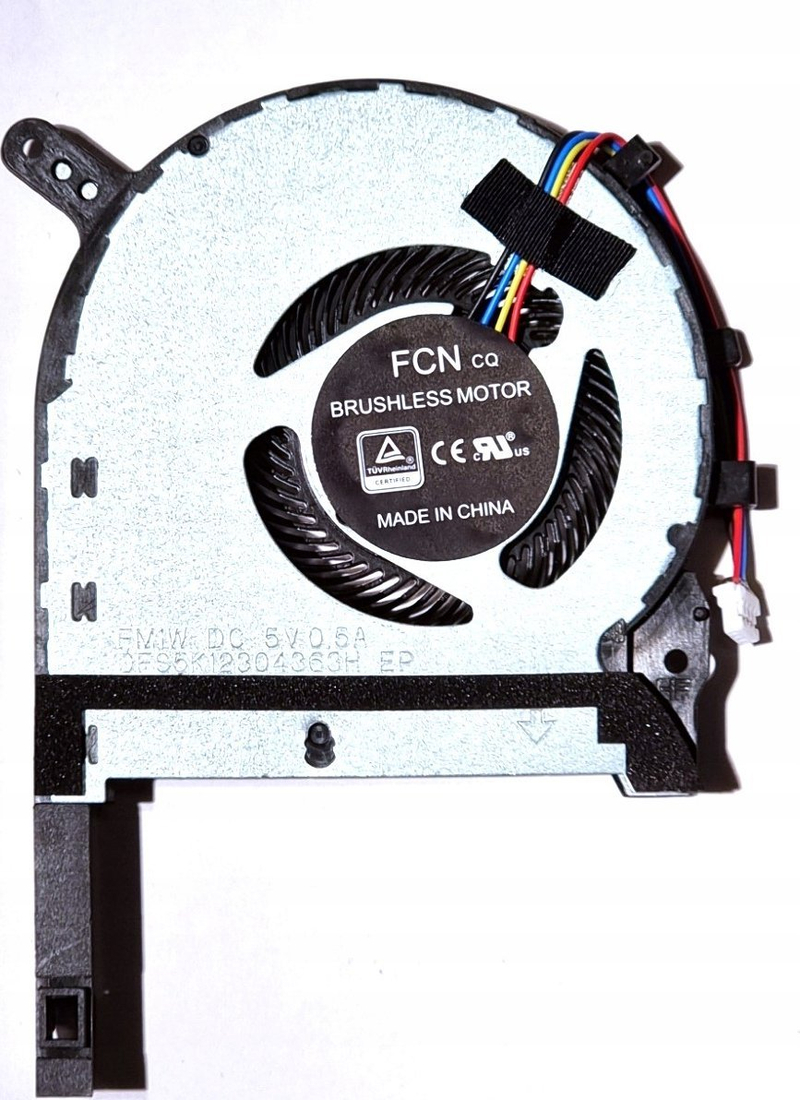 Ventilator laptopi Asus 13NR00S0M11011, origjinal, për ASUS FX705DU FX705GM FX505GM, i zi