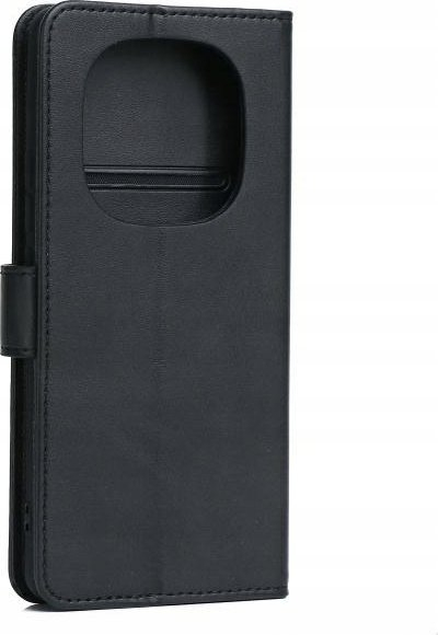 Futrollë Marv Wallet për Xiaomi Redmi Note 14 Pro Plus 5G, me kapak dhe xhepa për karta, e zezë