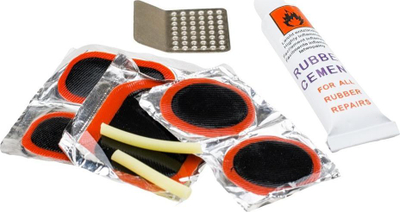 Set riparimi për biçikletë Martes Patru, kit gomash, me valvola shtesë