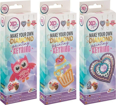 Varëse çelësash DIY Diamond Painting Mix, set me punime me gurë, dizajn me short