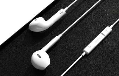 Жичани слушалки Foneng T34 In Ear, 3.5 мм приклучок, со микрофон, бели