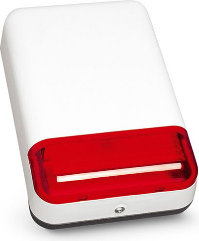 Sirenë optiko akustike Satel SPL-2030 R, për jashtë, dritë LED e kuqe