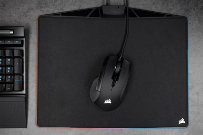 Гејминг глушец Corsair IRONCLAW RGB, 18000 DPI, со кабел, црн