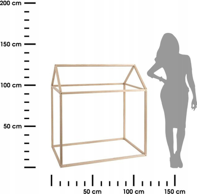 Shpi loje prej dru Atmosphera Interior Creator, 115 x 66 x 126 cm, natyrale