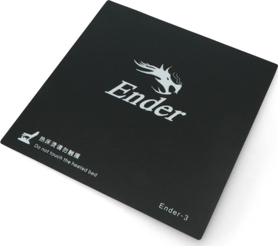 Shtresë printimi 3D Creality Ender-3, vetë‑ngjitëse, sipërfaqe rezervë, e zezë