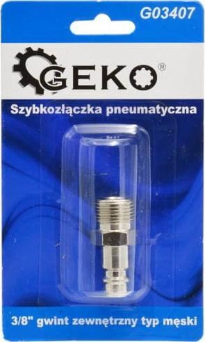 Kapëse pneumatike GEKO, lidhje e shpejtë, filetë e jashtme 3/8"
