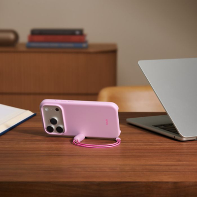 Beats iPhone 17 Pro Kickstand Case with MagSafe and Camera Control, Pebble Pink
