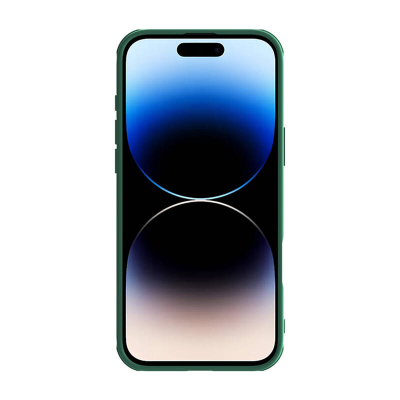 Mbulesë telefoni Nillkin CamShield Pro për iPhone 16 Pro Max, me kapak kamere, e gjelbër e errët