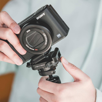 Адаптер за брза плочка PGYTECH Quick Release Plate, стега Arca Swiss, за камери Sony Nikon DJI, црн