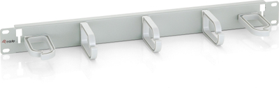 Panel për rregullim kabllosh Equip 19", metal, gri e hapur