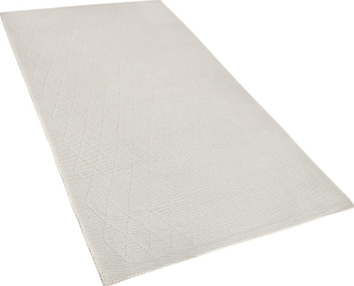 Tapet Beliani ERZIN, 80x150 cm, lesh pambuk, e bardhë