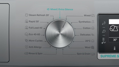 Lavatriçe Whirlpool AWH912S PRO, 9 kg, 1200 RPM, inoksi