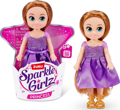 Kukull Zuru Sparkle Girlz princeshë, mini, me fustan me shkëlqim, shumëngjyrësh